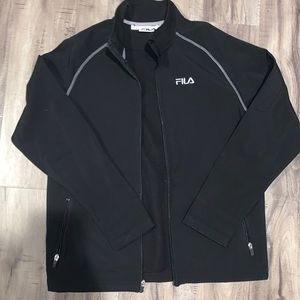 Black Fila Universal performance Jacket